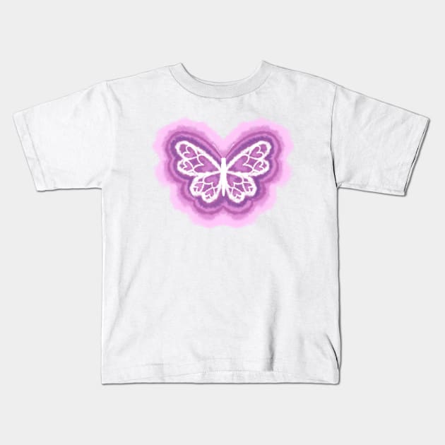 Tie-Dye Butterfly by Tobe Fonseca Kids T-Shirt by Tobe_Fonseca